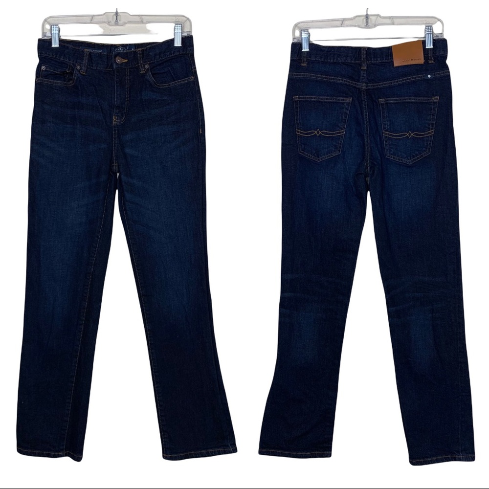 Lucky Brand Classic Straight Dark Wash Adjustable Waist Boys Jeans Size 18